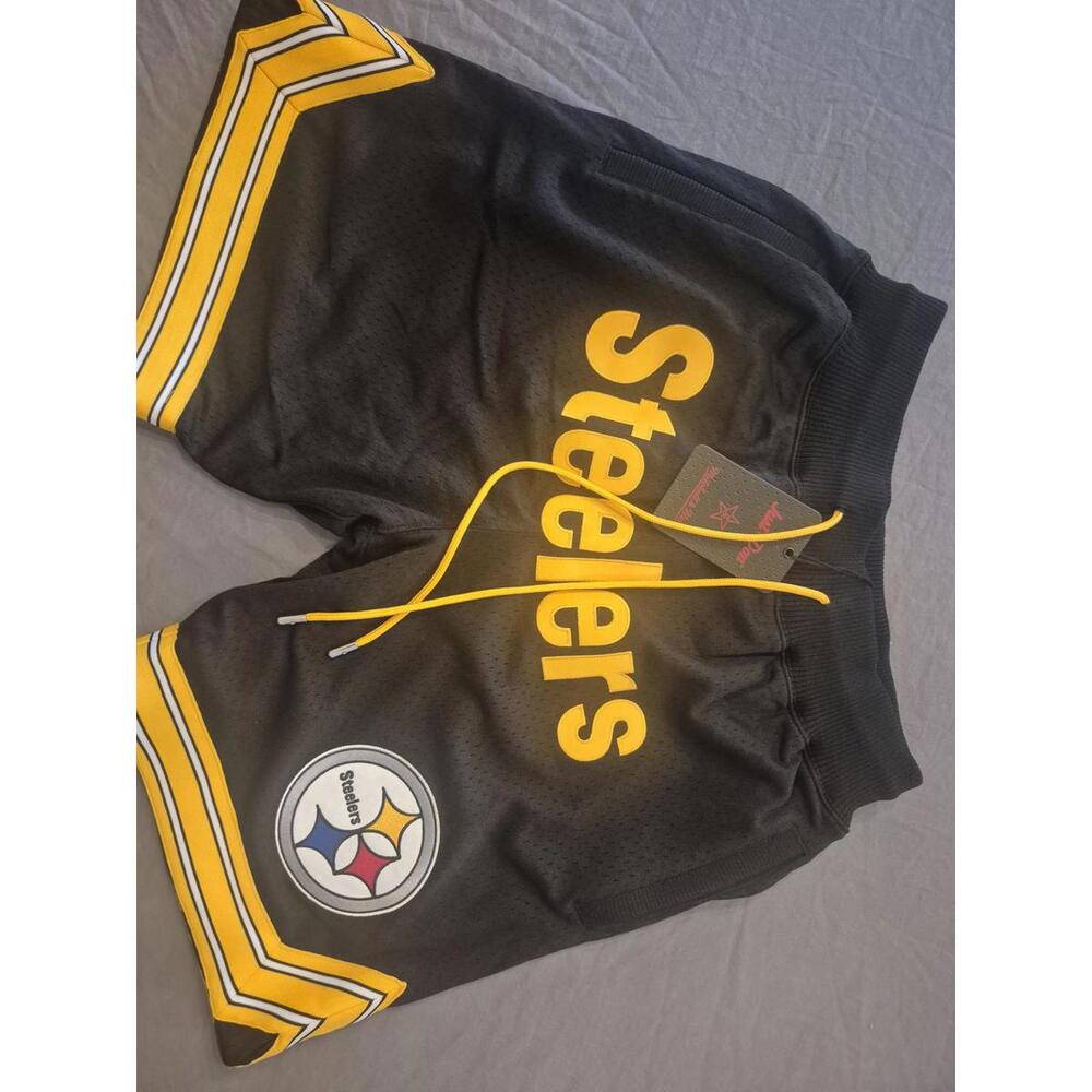 Just Don x Mitchell & Ness Steelers Mesh Shorts Size Small